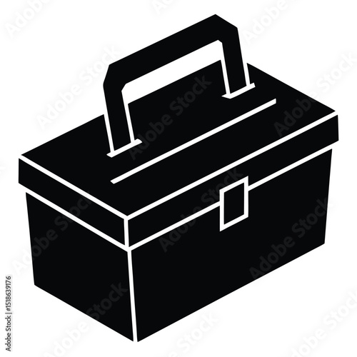 black and white toolbox