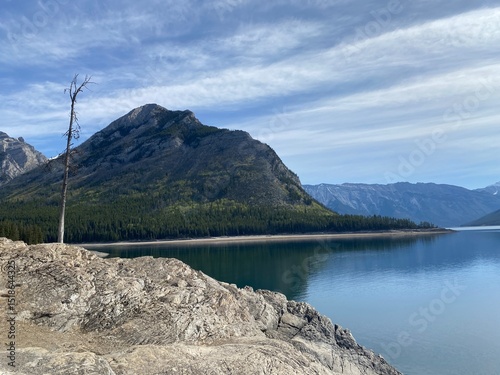 Lake Minnewanka in Banff National Park  photo