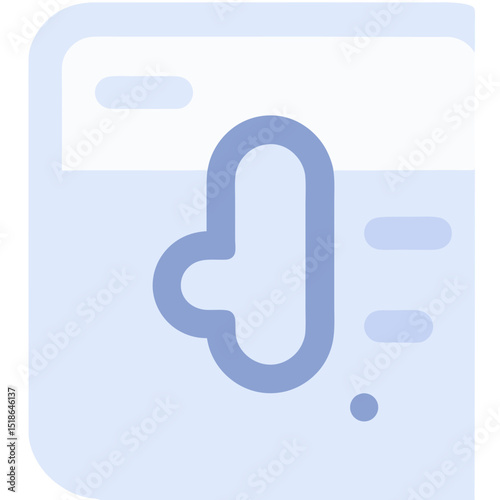Illustration of an ear icon in a book, representing listening or learning concept