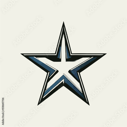 Star Logo – Minimal Modern Emblem for Brand or Rating