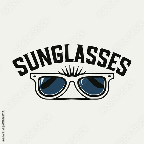 Sunglasses Brand Logo – Modern Eyewear Icon