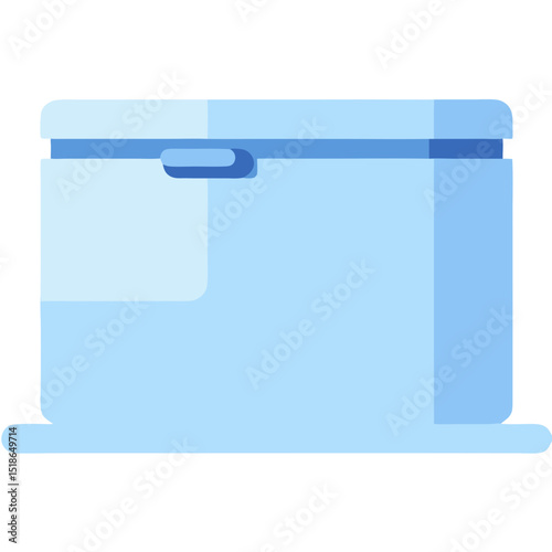 Illustration of a Fridge Icon, Graphic Design for Kitchen Appliances, Minimalist Style