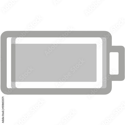 Illustration of Low Battery Icon on a Black Background Representing Energy Depletion