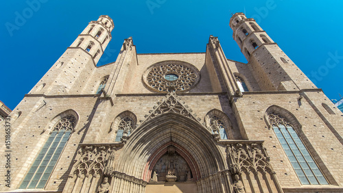 Photography Santa Maria del Mar timelapse hyperlapse - Barcelona Spain