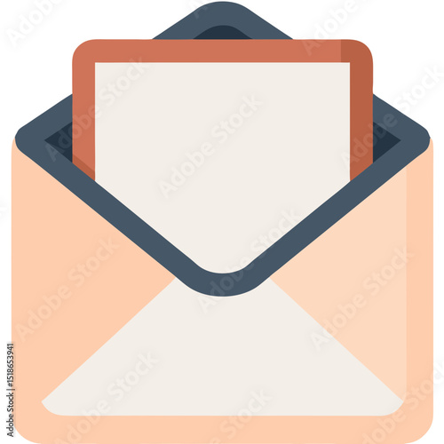Email Icon: Illustrative representation of a message, announcement, or communication service