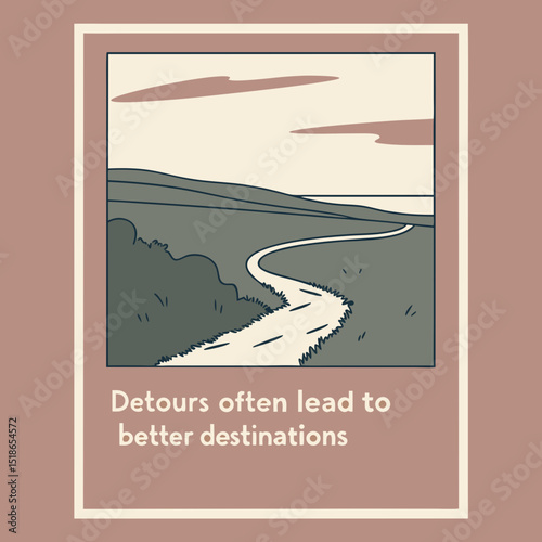 design a minimalist poster using this image with two