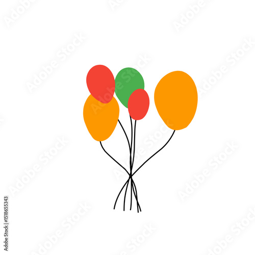 juneteenth balloon vector