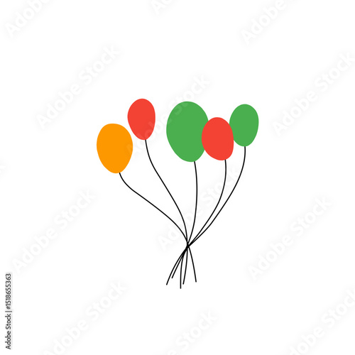 juneteenth balloon vector