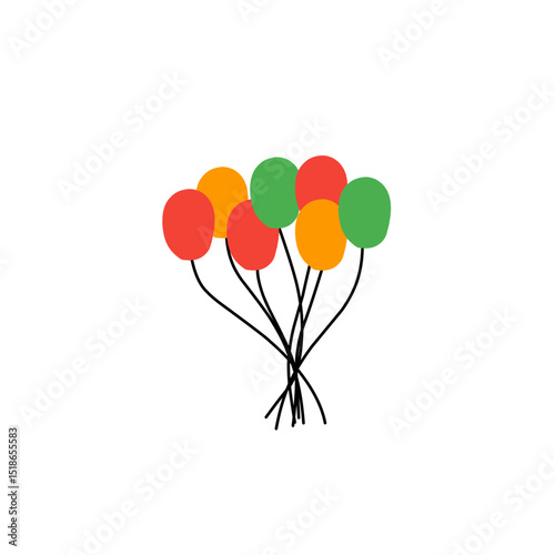 juneteenth balloon vector
