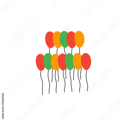 juneteenth balloon vector