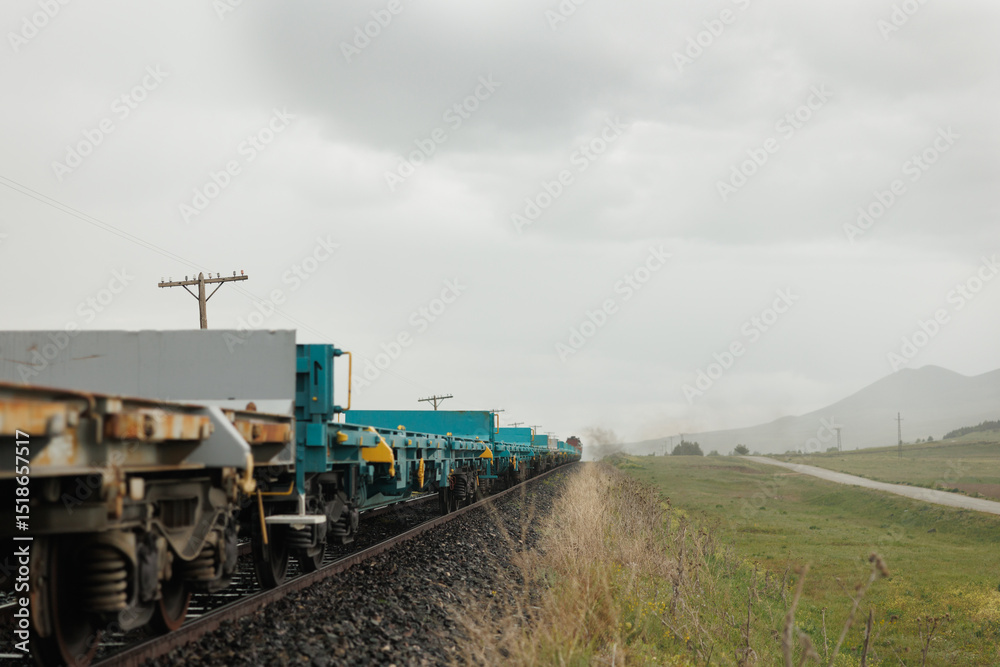 Fototapeta premium train on the railway