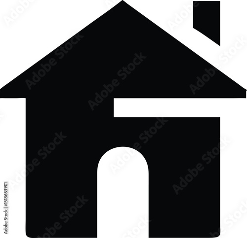 Black silhouette of phone handset icon for communication and contact symbols