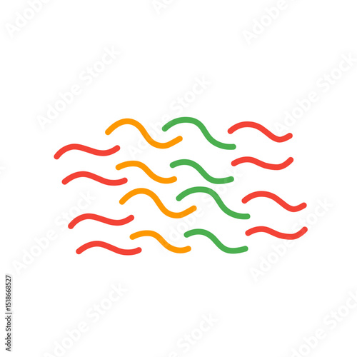 juneteenth wave line decoration