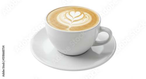 Isolated Latte Art