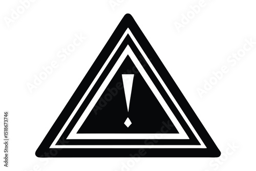danger sign vector icon