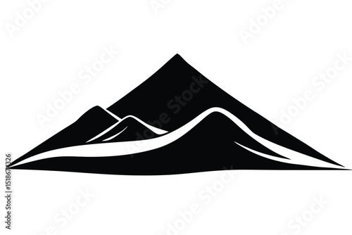sand dunet vector icon