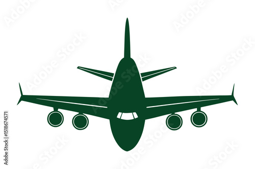 Vector illustration of airplane. Airplane vector design.