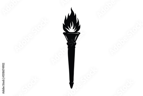 torch vector icon