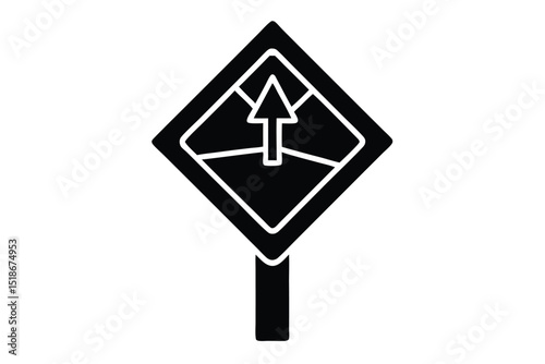 trail sign vector icon
