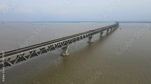 Wallpaper Mural Aerial 4K Footage of Padma Multipurpose Bridge – Mega Infrastructure of Bangladesh Torontodigital.ca