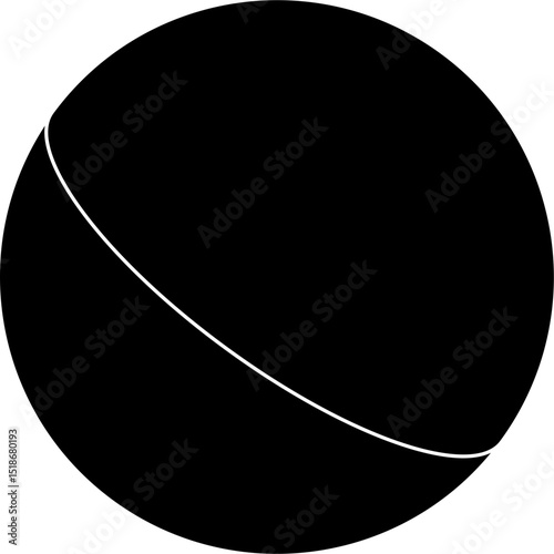 Polo ball silhouette vector