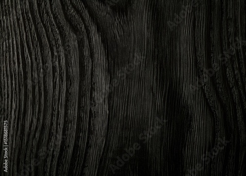 Matte Ebony Wood Texture Background – Dark Wooden Surface Detail with Rich Grain for Interior, Graphic Design, Flooring, and Decorative Applications