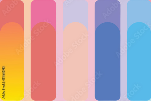 Abstract geometric shapes with soft colors suitable for modern design projects
