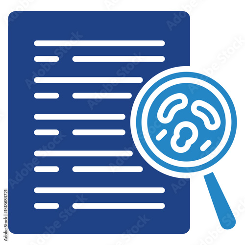 Case Study mini illustration dual tone color icon, use for research and development, education, industry, UI, UX kit, app and web development, digital or print.