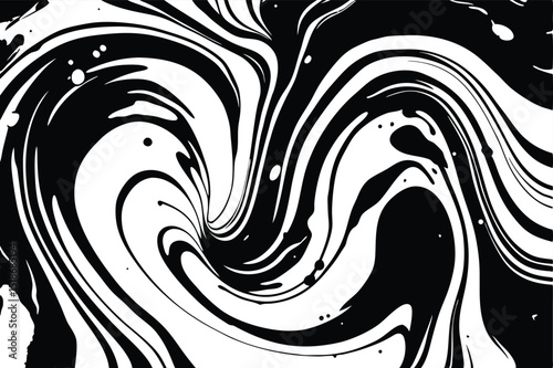 Abstract swirling monochrome pattern suitable for backgrounds and design projects
