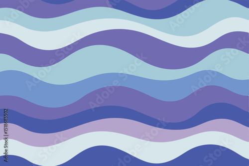 Abstract wavy pattern with shades of blue and purple suitable for design
