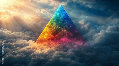A single beam of light refracts through a prism, dispersing into a vivid spectrum. This symbolizes creative insight, clarity from chaos, and the beauty of diverse ideas converging into brilliance.
