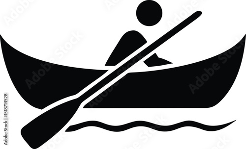 canoe boat silhouette