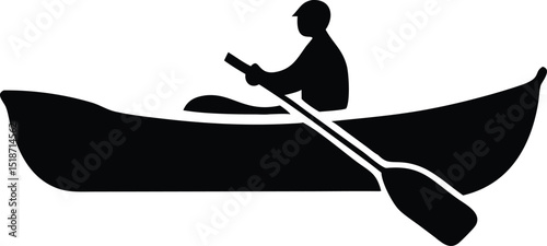 canoe boat silhouette
