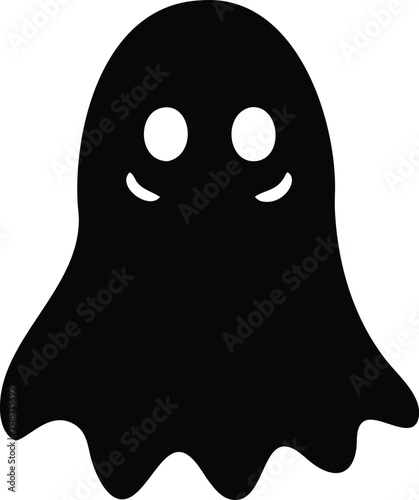 ghost halloween vector silhouette