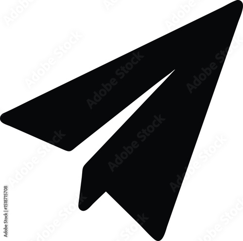 paper plane silhouette