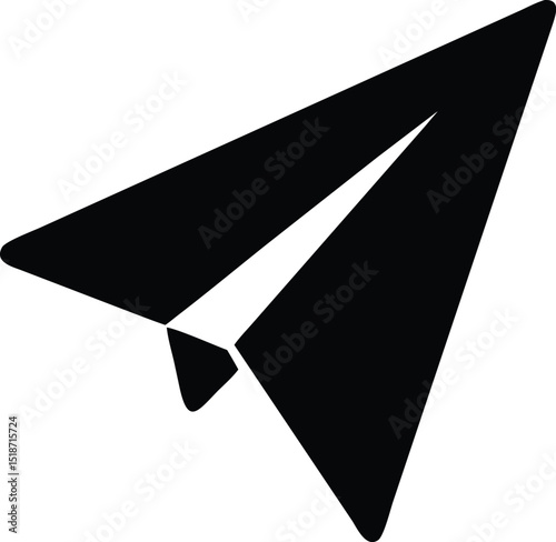 paper plane silhouette