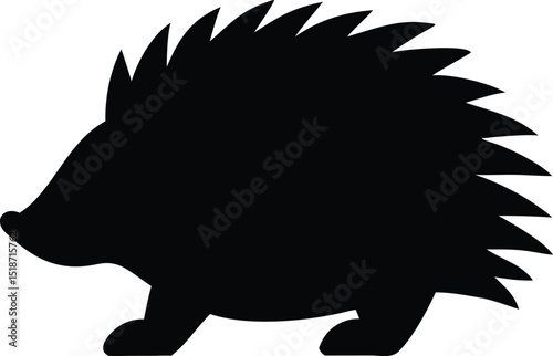 porcupine silhouette