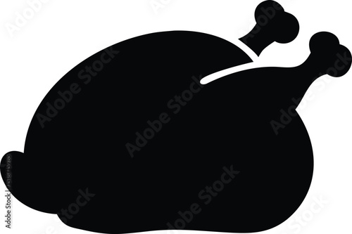 roasted turkey silhouette.eps