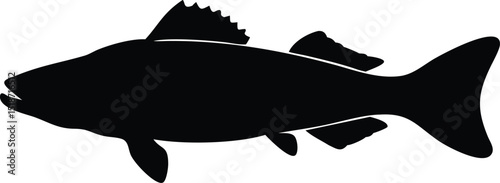 walleye fish silhouette