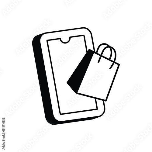 Online Shopping Vector icon