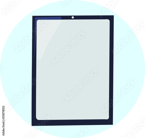 Tablet  Analiza biznesowa z pieniędzmi i tabletem – wektor