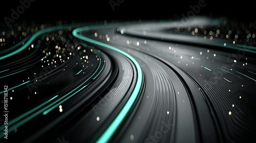 Abstract tech visual with infinite loop and data stream glowing over circuit board—symbolizing DevOps, AI, automation, continuous integration, and the pulse of modern digital ecosystems.
