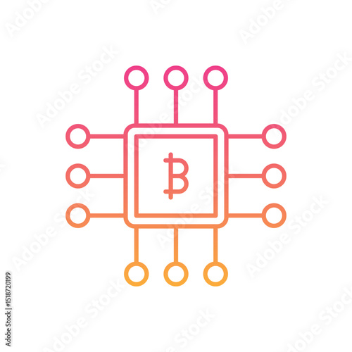 Bitcoin Icon vector
