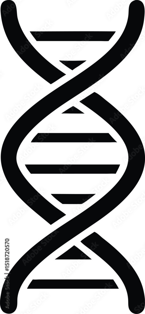 a monochrome representation of a dna strand in hel 