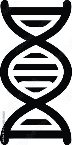 a monochrome representation of a dna strand in hel 