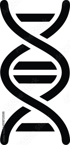 a monochrome representation of a dna strand in hel 