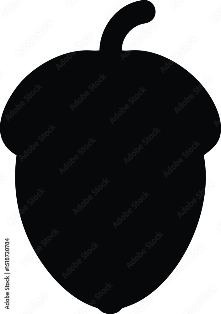 Obraz premium acorn silhouette