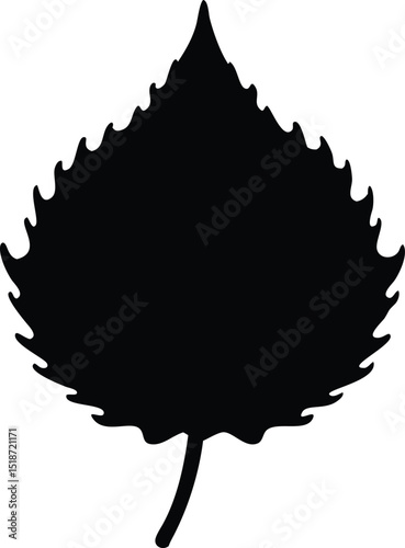 aspen leaf silhouette 