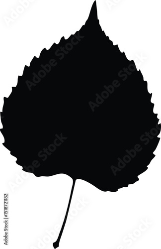 aspen leaf silhouette 