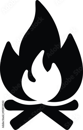 campfire silhouette